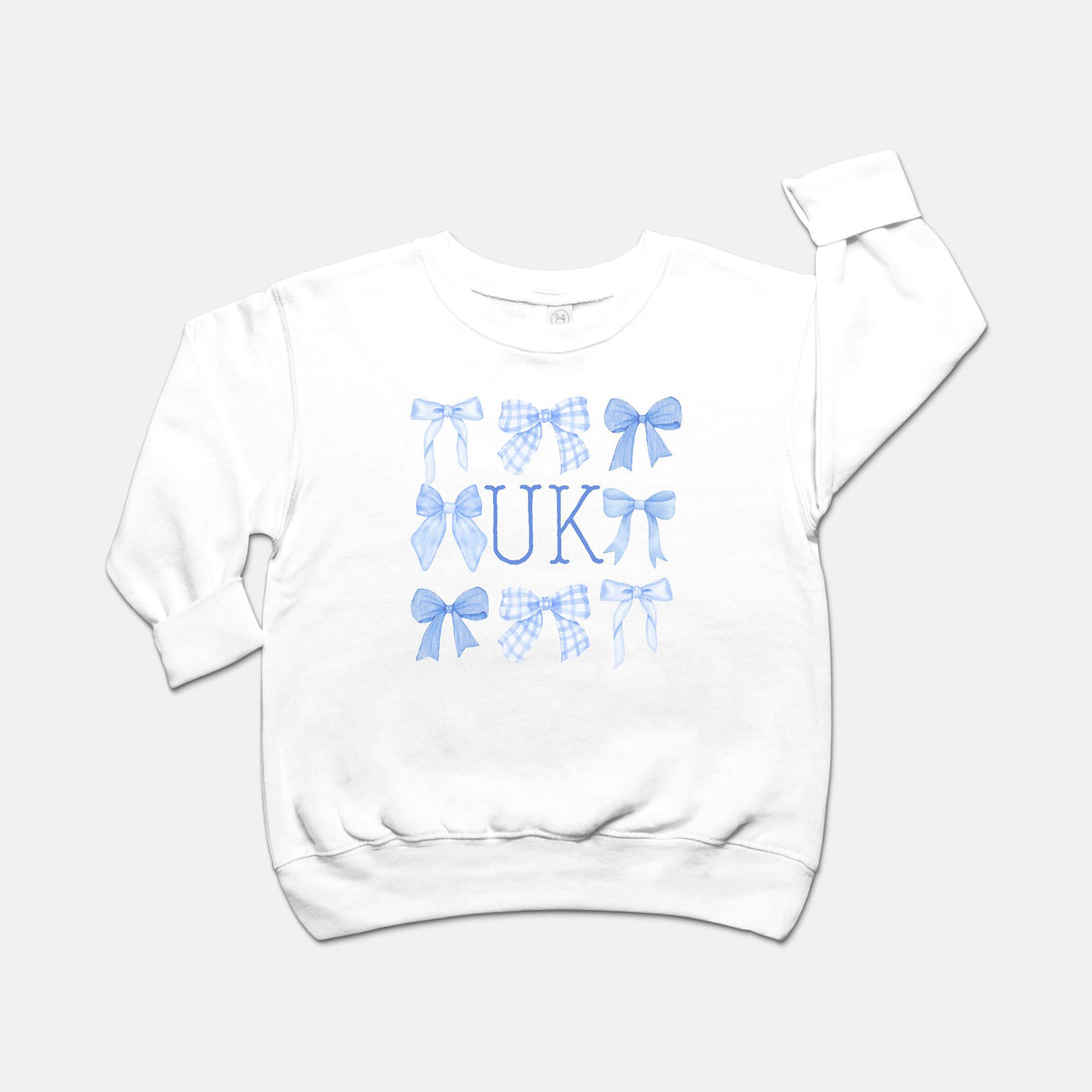 Kentucky Kids Square Bow Crewneck