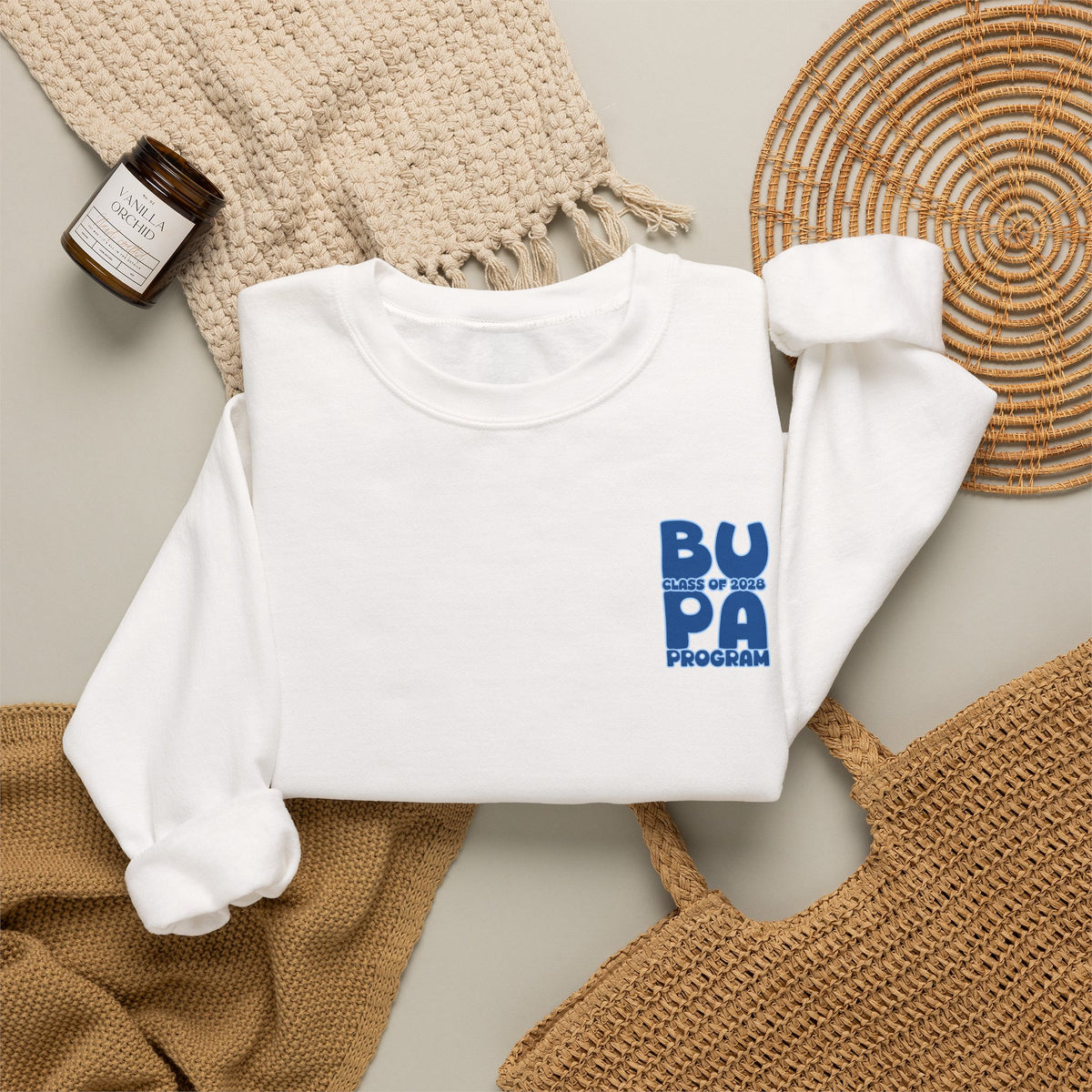 Brescia PA Program Blue Ombre Graphic Crewneck Sweatshirt