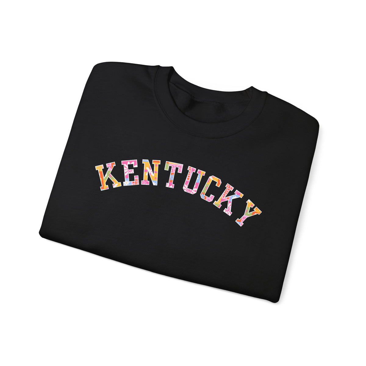 Kentucky Floral Patchwork Crewneck