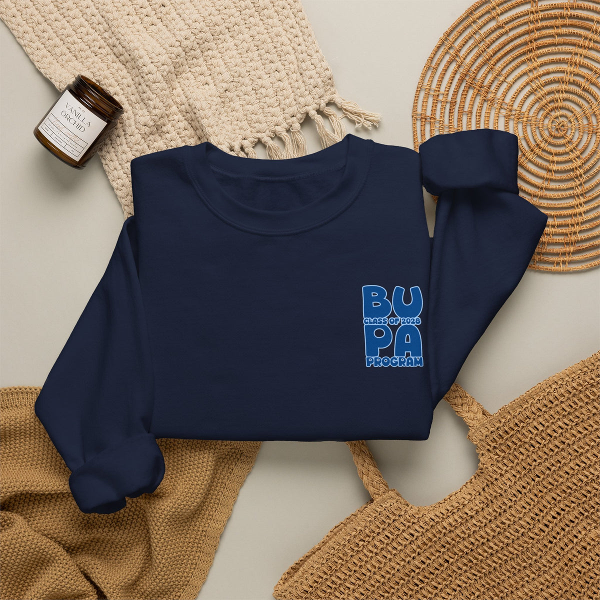 Brescia PA Program Blue Ombre Graphic Crewneck Sweatshirt