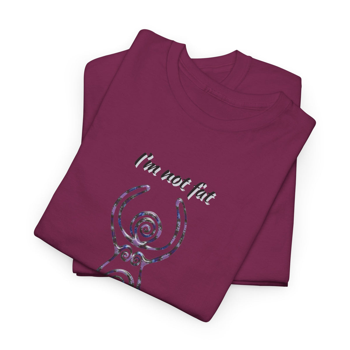 Goddess Sized Tee — "I'm not fat, I'm Goddess Sized" Empowerment T‑Shirt | Andi B. Designs