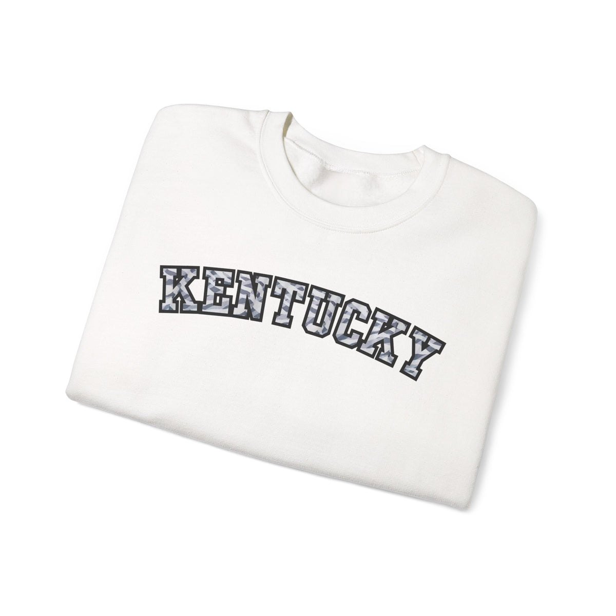 Kentucky Grey Modern Camo Crewneck Sweatshirt
