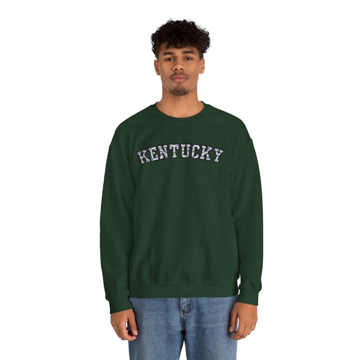 Kentucky Grey Modern Camo Crewneck Sweatshirt