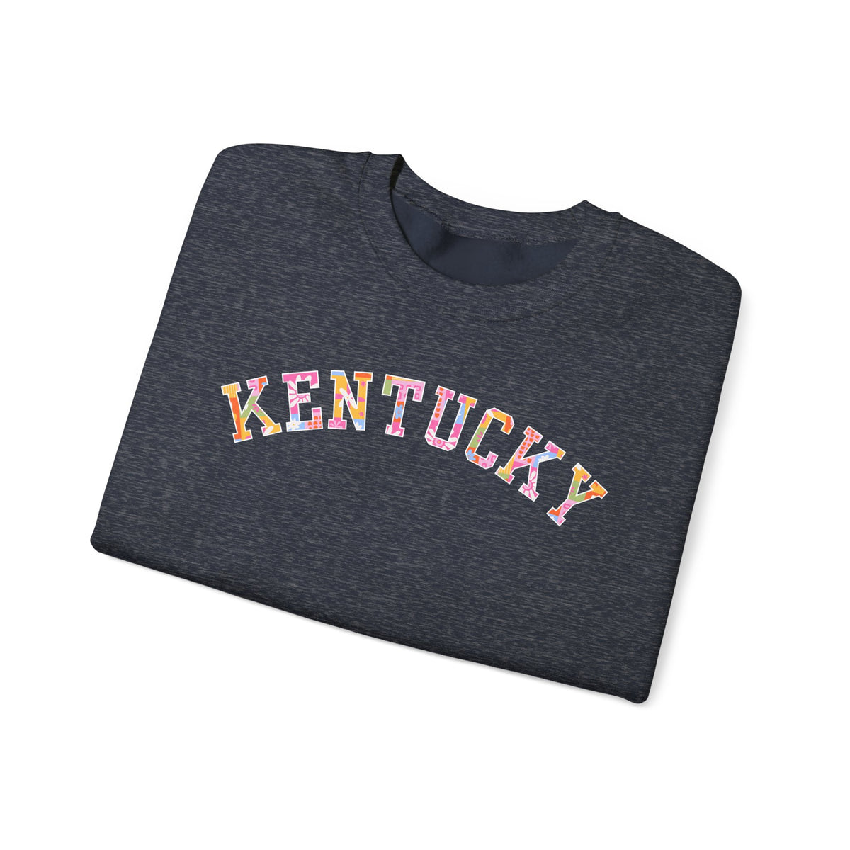 Kentucky Floral Patchwork Crewneck