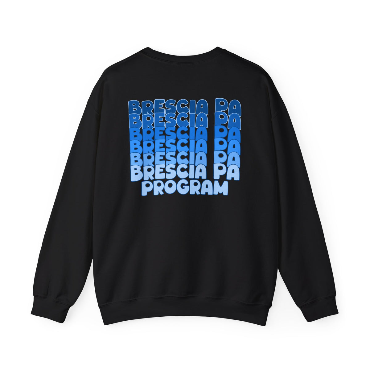Brescia PA Program Blue Ombre Graphic Crewneck Sweatshirt