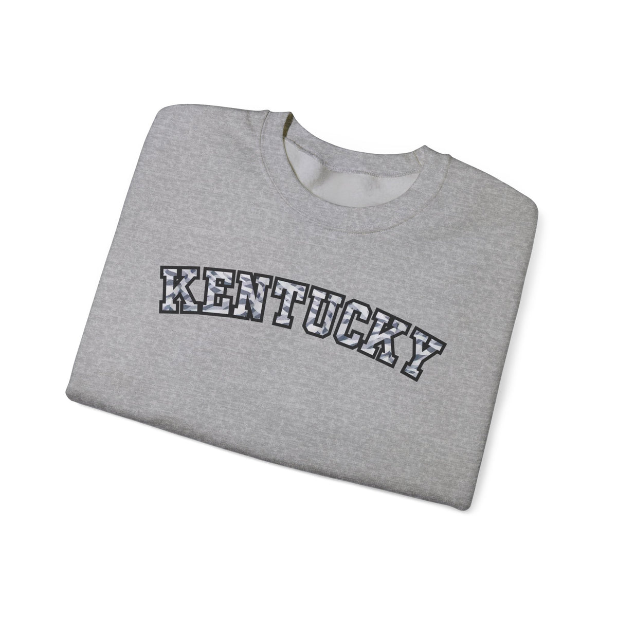 Kentucky Grey Modern Camo Crewneck Sweatshirt