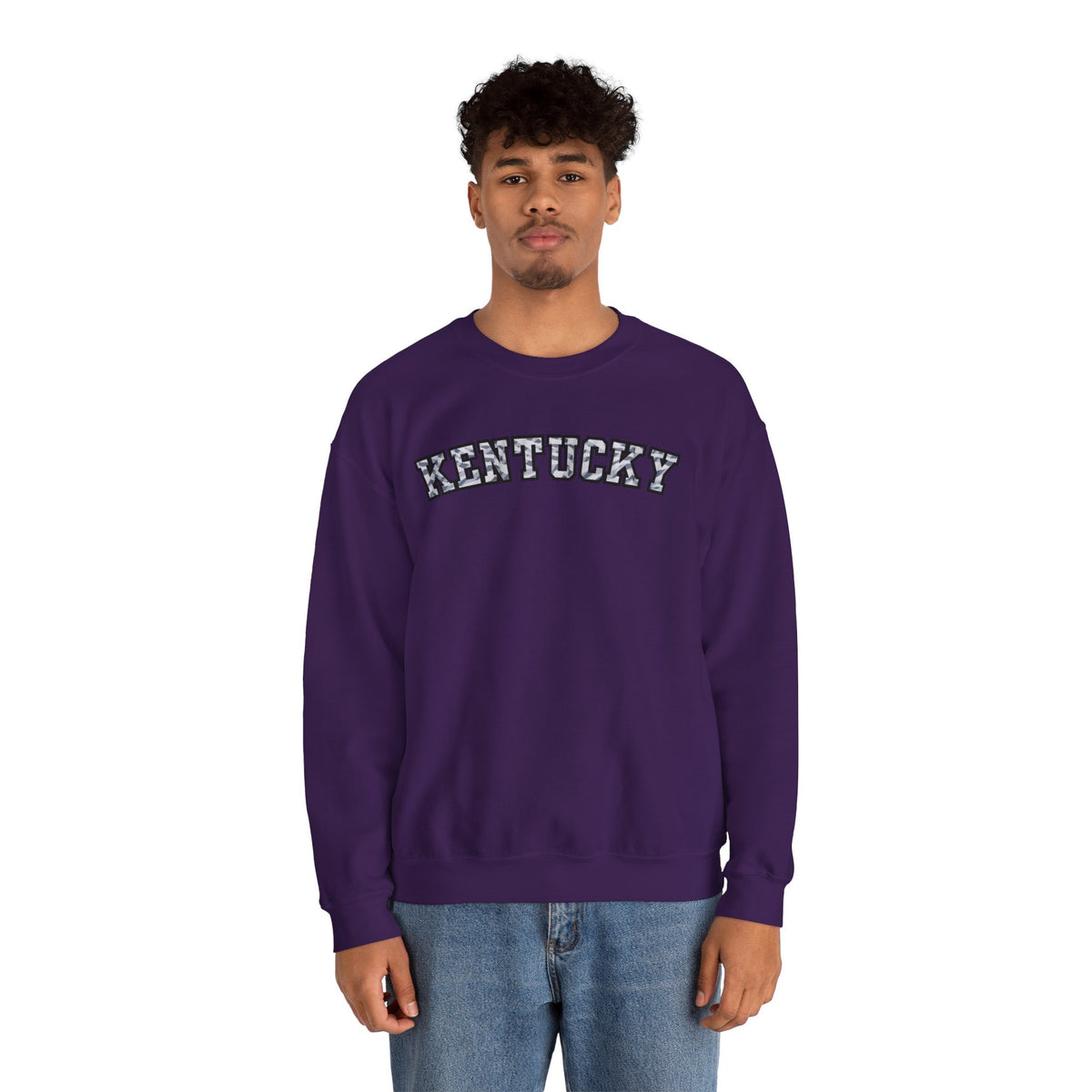 Kentucky Grey Modern Camo Crewneck Sweatshirt