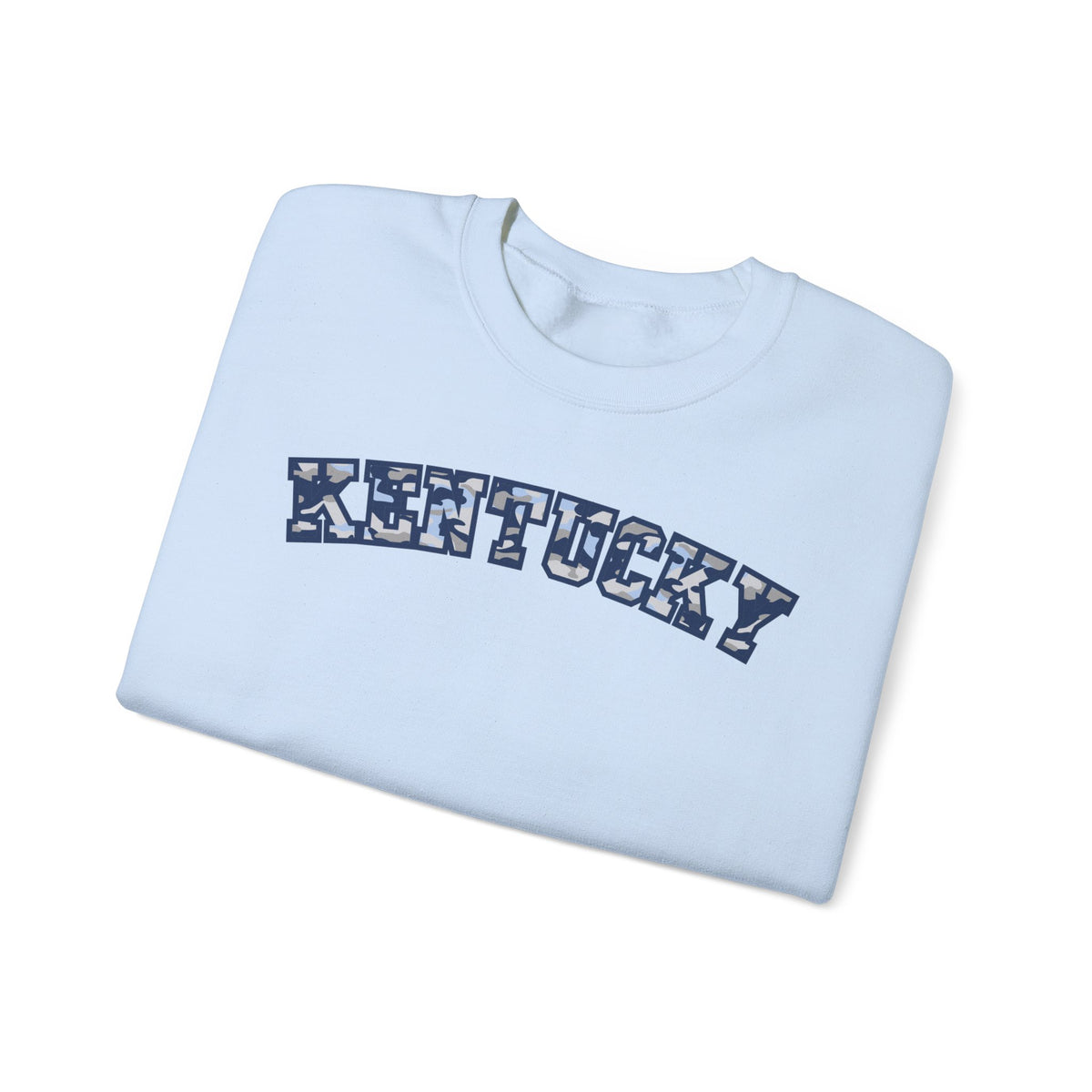 Kentucky Blue Grey Camo Sweatshirt