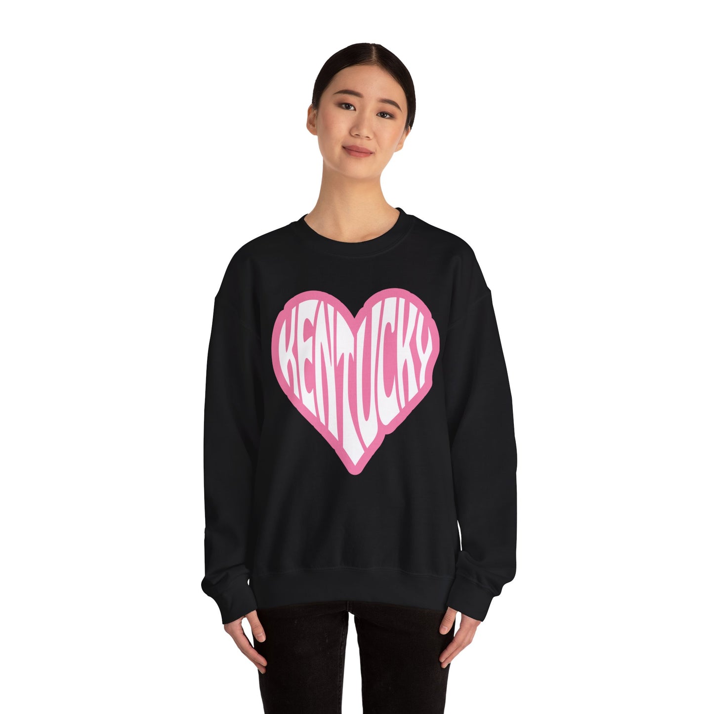 Kentucky Pink Heart Crewneck