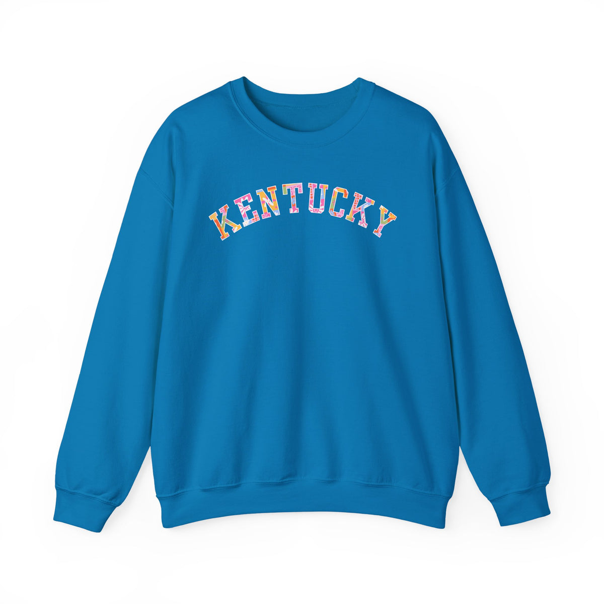 Kentucky Floral Patchwork Crewneck