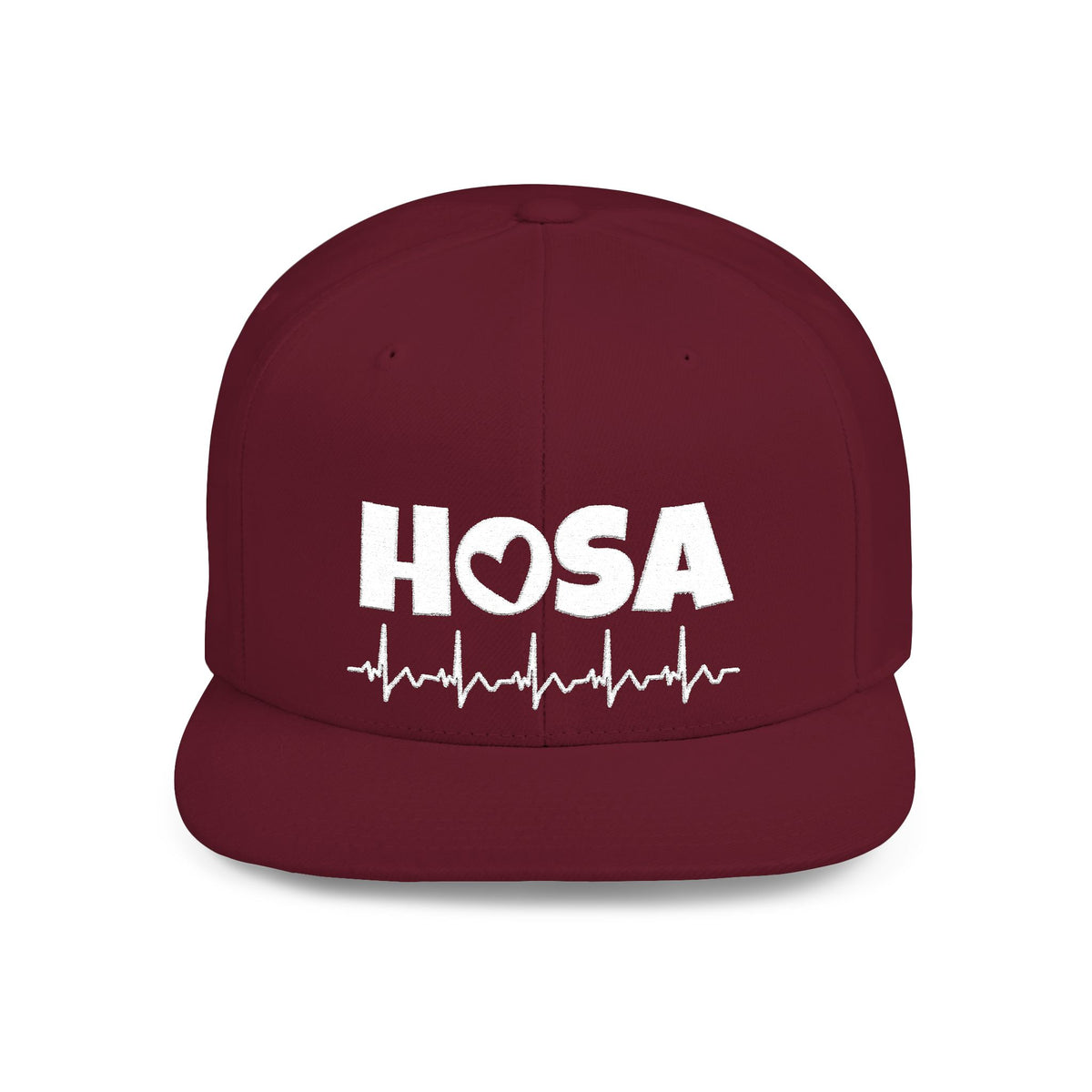 HOSA Heartbeat Flatbill Snapback - White Font