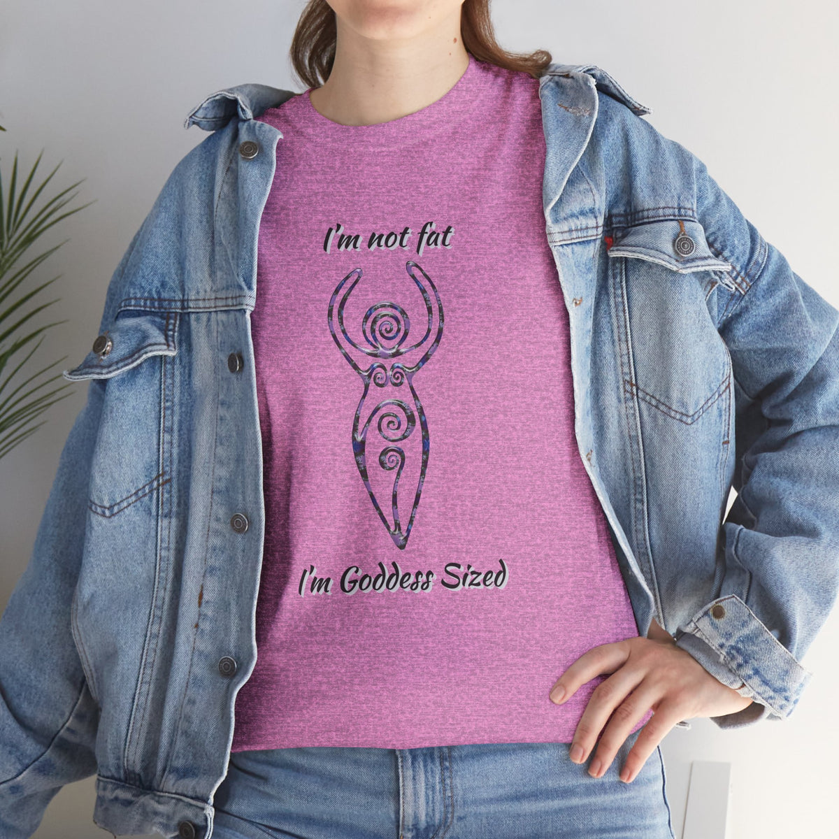 Goddess Sized Tee — "I'm not fat, I'm Goddess Sized" Empowerment T‑Shirt | Andi B. Designs