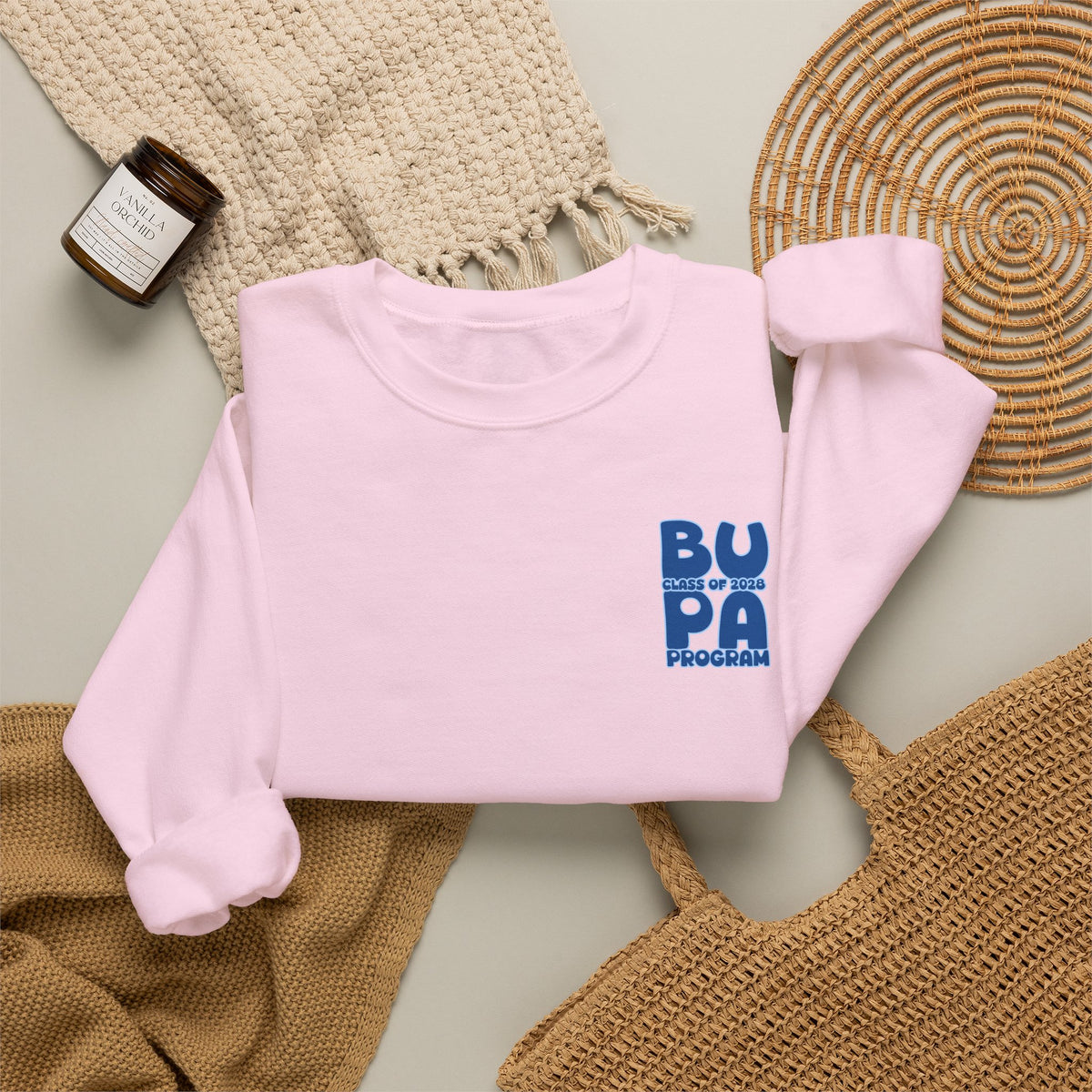 Brescia PA Program Blue Ombre Graphic Crewneck Sweatshirt