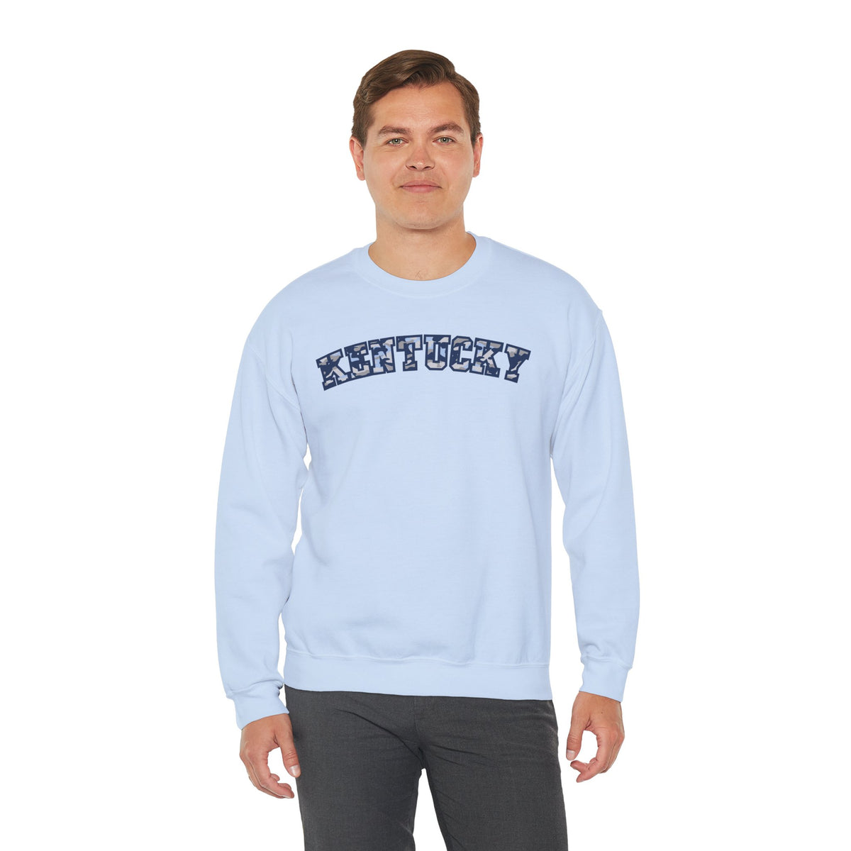 Kentucky Blue Grey Camo Sweatshirt