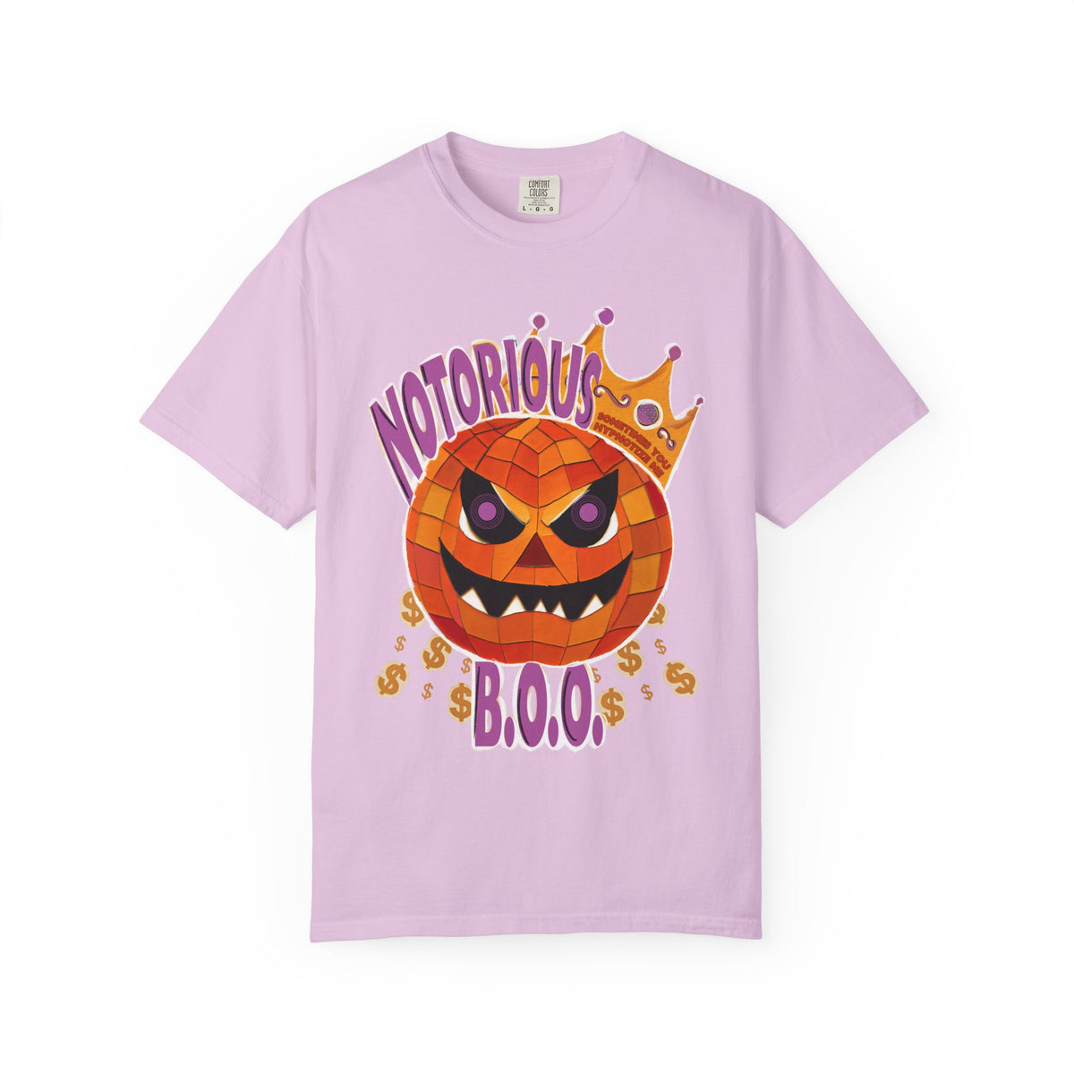 Notorious B.O.O. T-shirt | Halloween Jack-o'-Lantern Design