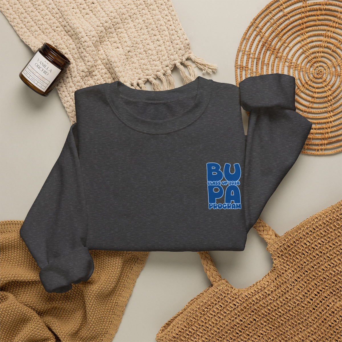 Brescia PA Program Blue Ombre Graphic Crewneck Sweatshirt