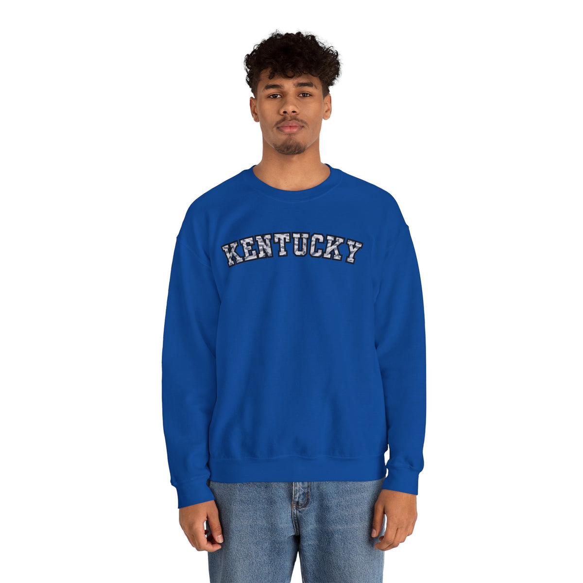Kentucky Grey Modern Camo Crewneck Sweatshirt