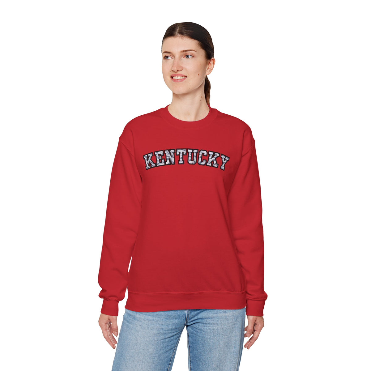 Kentucky Grey Modern Camo Crewneck Sweatshirt