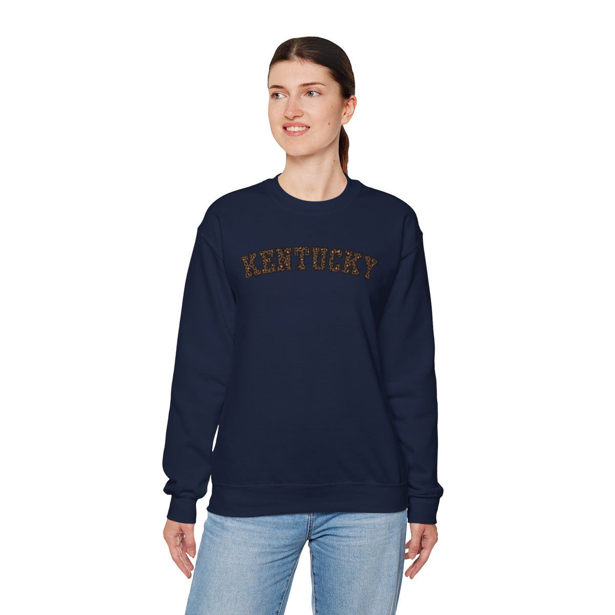 Kentucky Dark Leopard Crewneck Sweatshirt