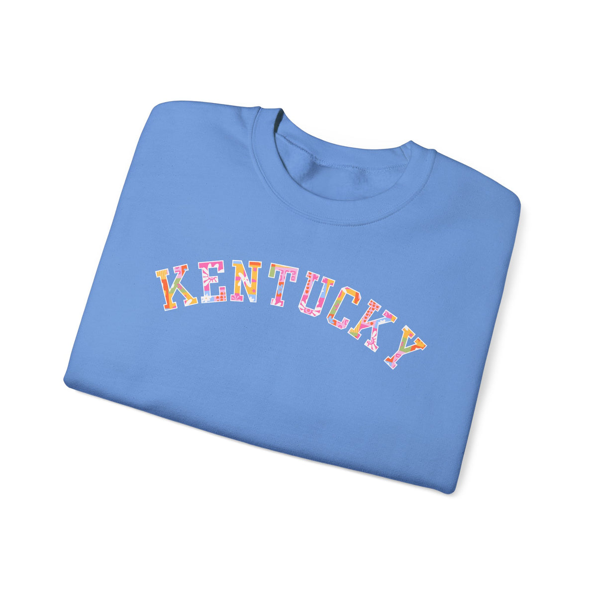 Kentucky Floral Patchwork Crewneck