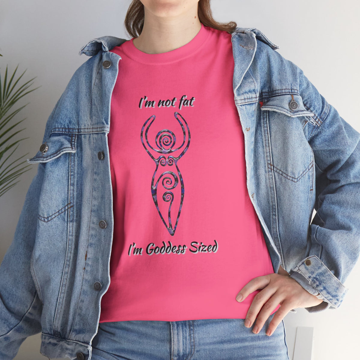Goddess Sized Tee — "I'm not fat, I'm Goddess Sized" Empowerment T‑Shirt | Andi B. Designs