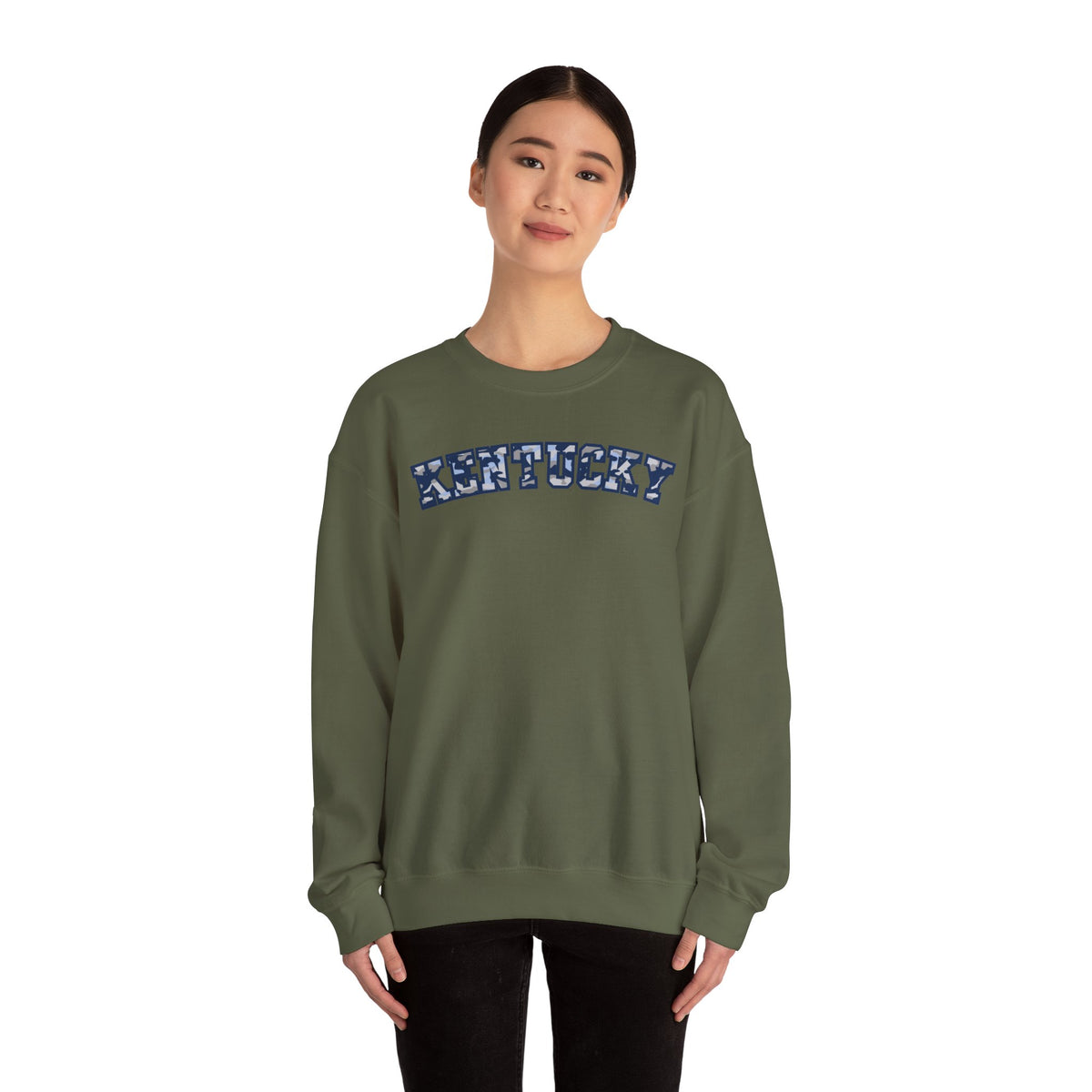 Kentucky Blue Grey Camo Sweatshirt