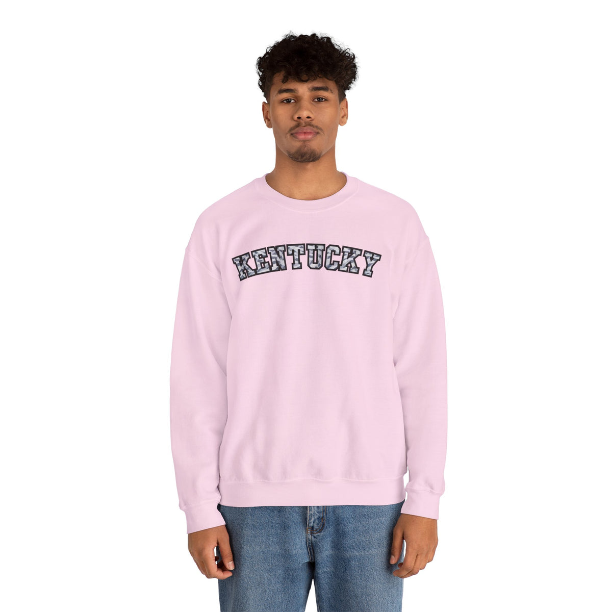 Kentucky Grey Modern Camo Crewneck Sweatshirt