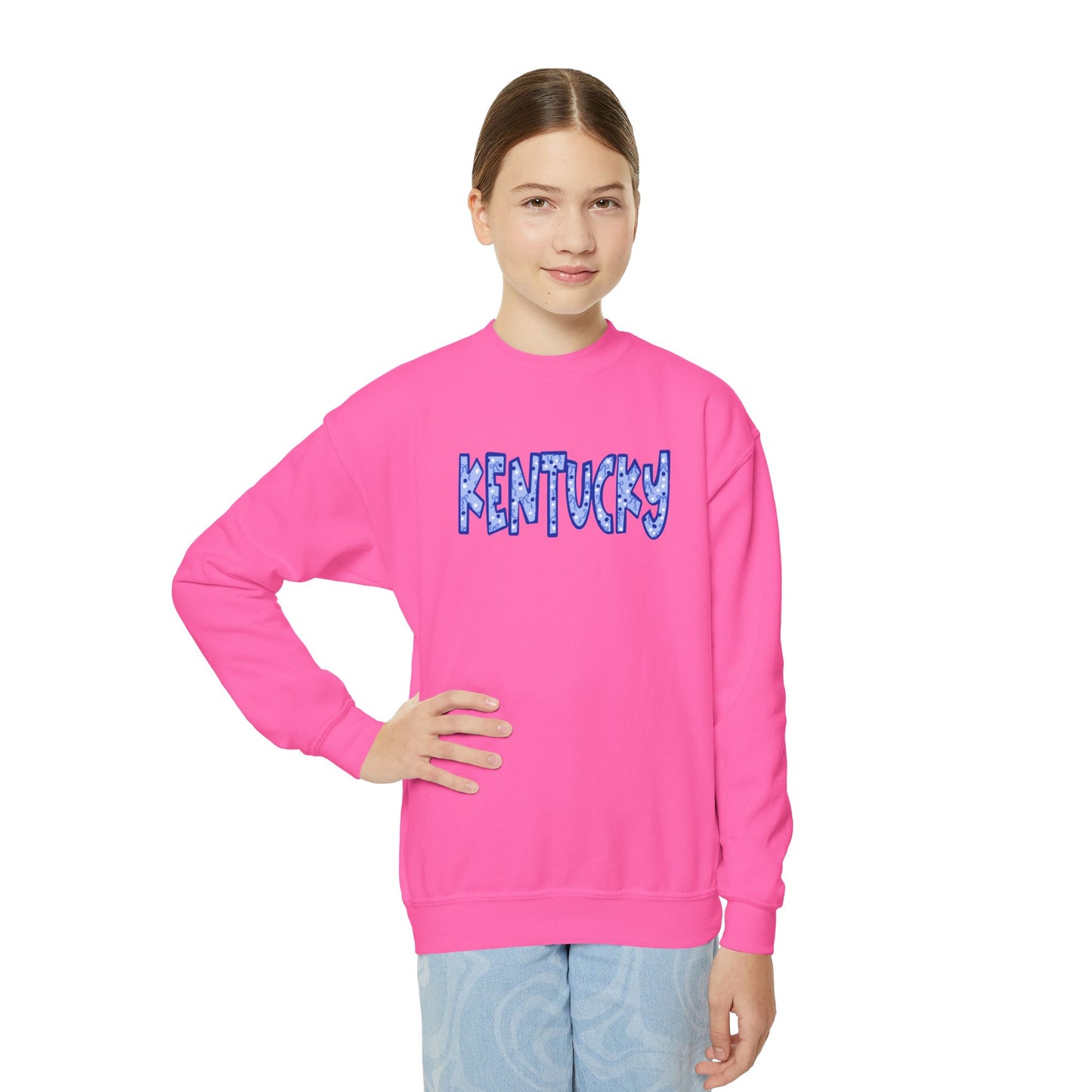 Kentucky Youth Coquette Font Crewneck