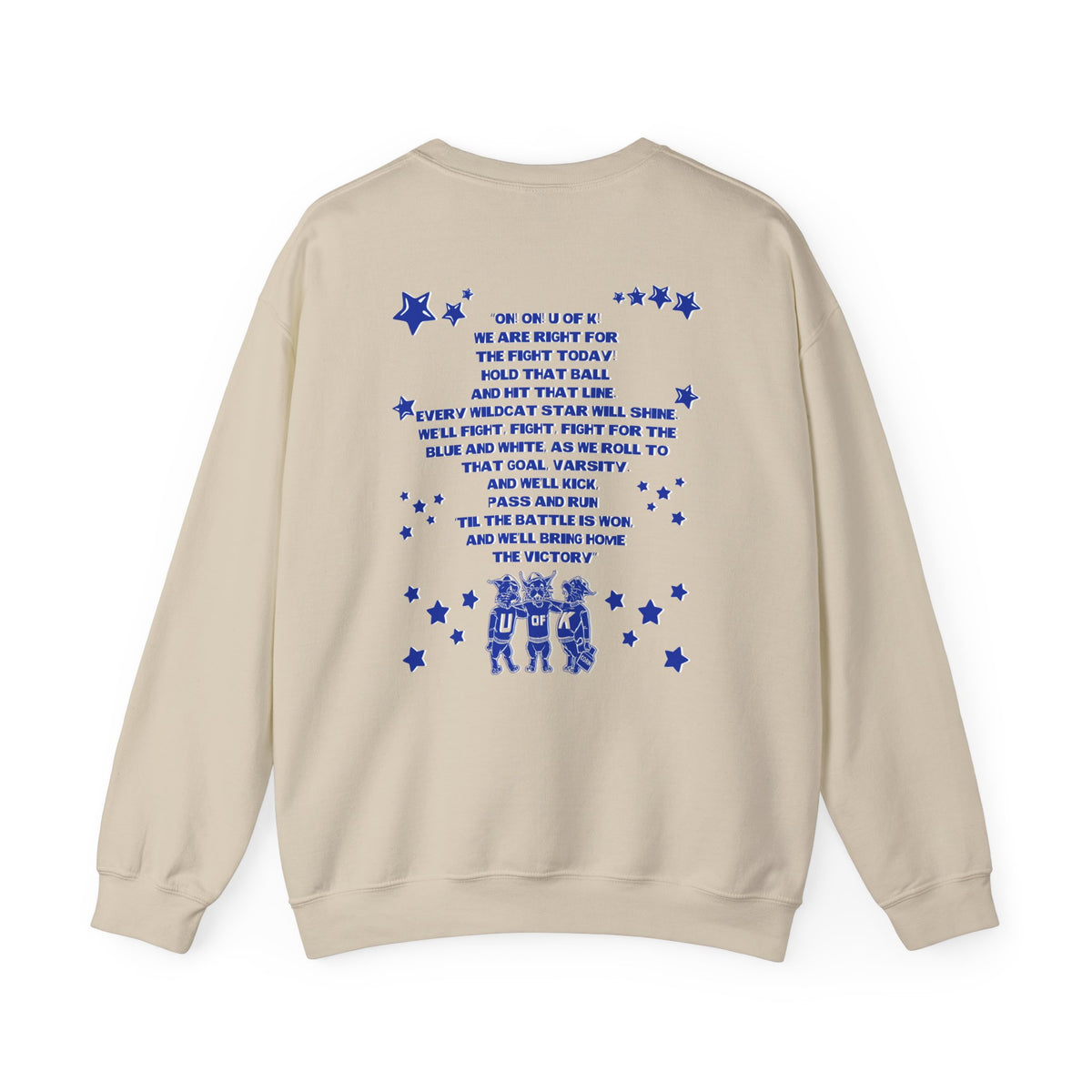Kentucky Wildcats Fight Song Crewneck Sweatshirt | Retro UK Game Day Pullover