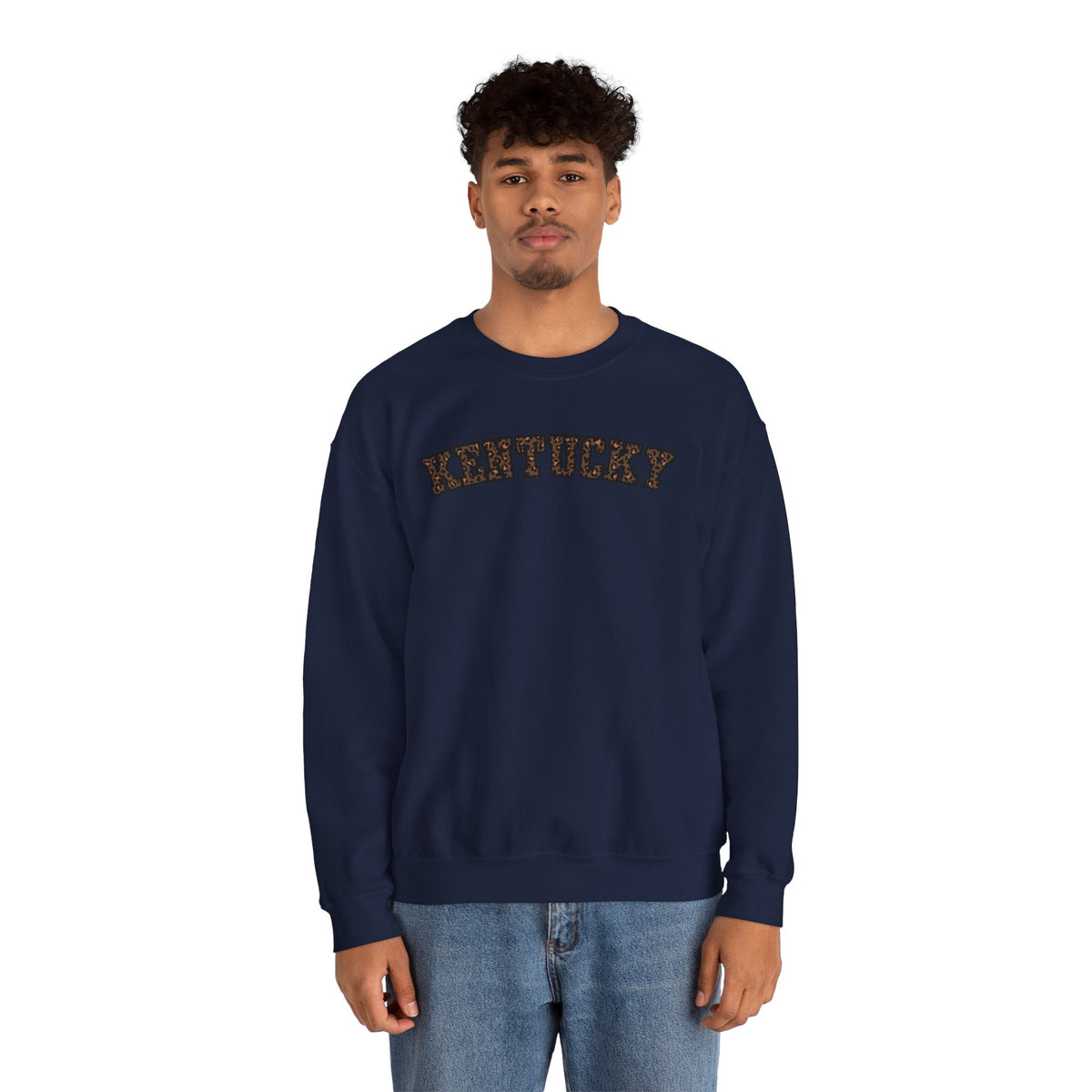 Kentucky Dark Leopard Crewneck Sweatshirt