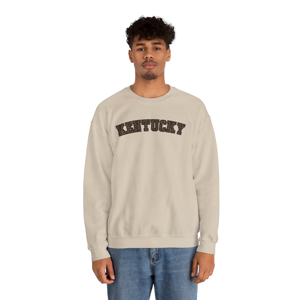 Kentucky Dark Leopard Crewneck Sweatshirt