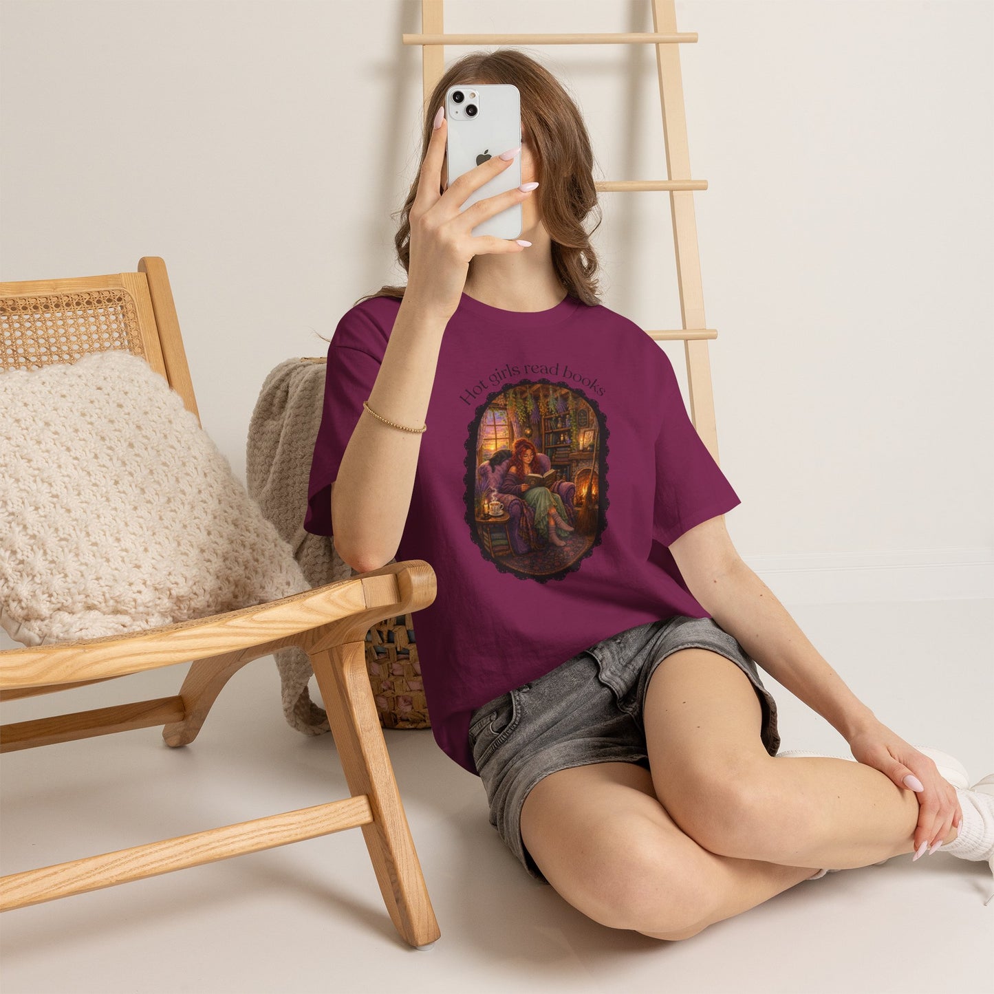 Hot Girls Read Books Tshirt | Andi B. Designs