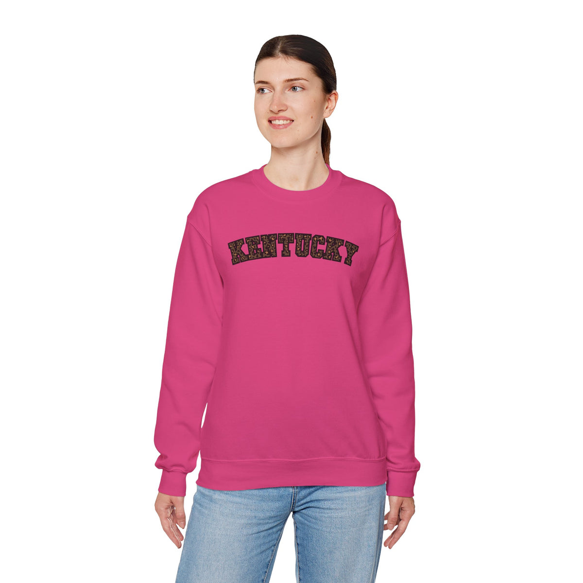 Kentucky Dark Leopard Crewneck Sweatshirt