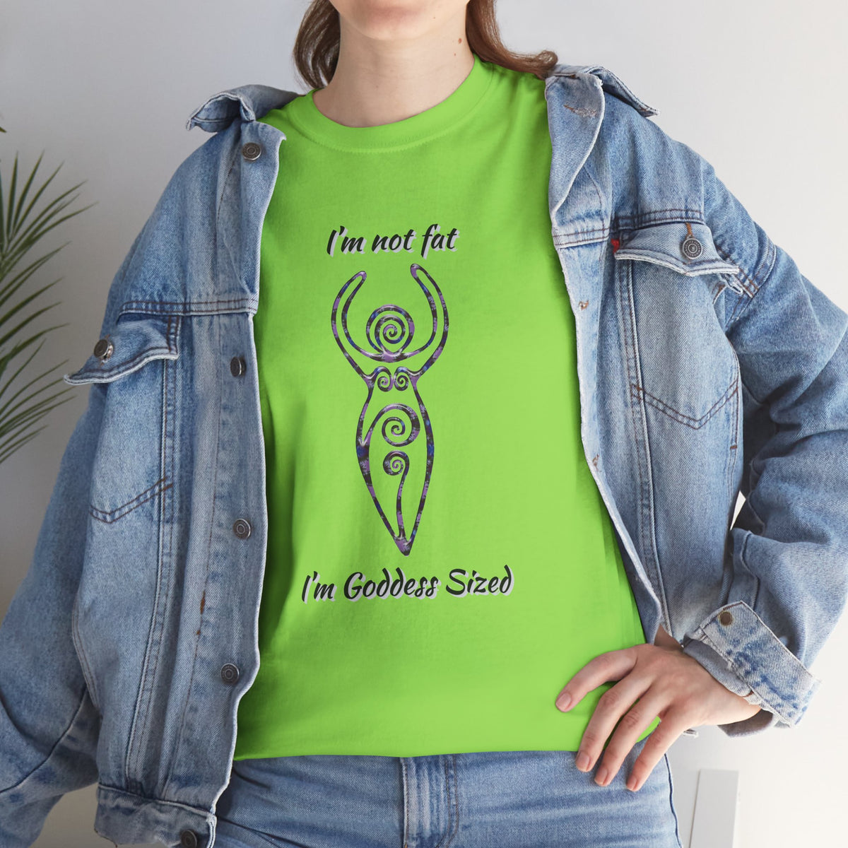 Goddess Sized Tee — "I'm not fat, I'm Goddess Sized" Empowerment T‑Shirt | Andi B. Designs