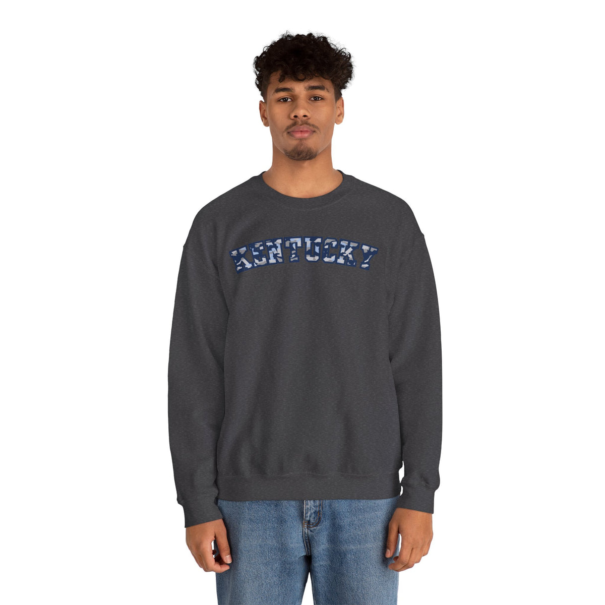 Kentucky Blue Grey Camo Sweatshirt