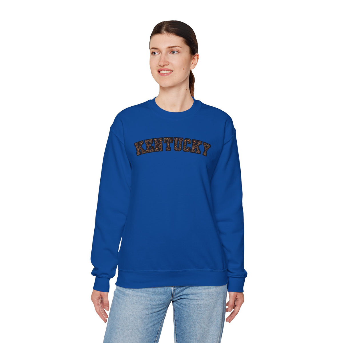 Kentucky Dark Leopard Crewneck Sweatshirt
