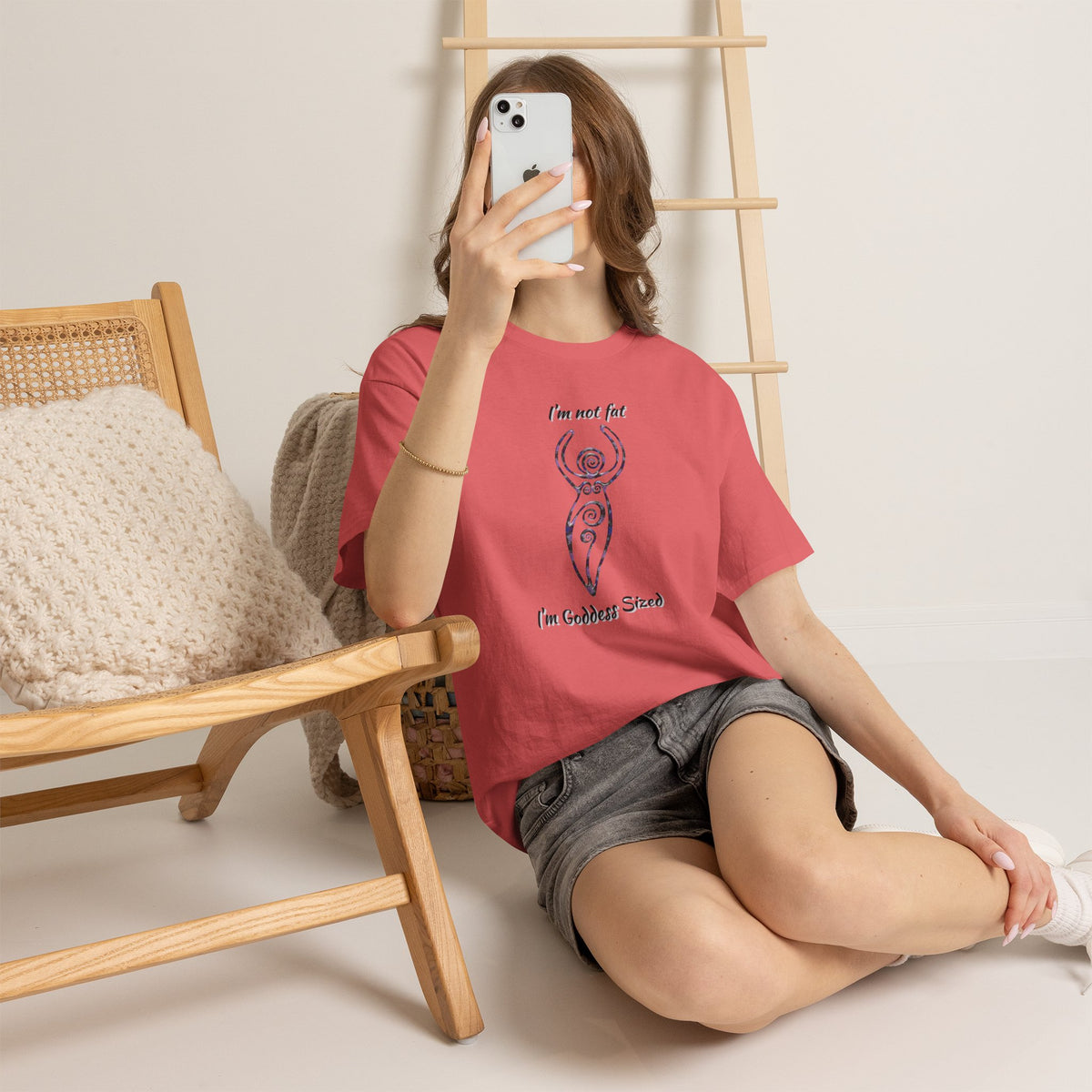Goddess Sized Tee — "I'm not fat, I'm Goddess Sized" Empowerment T‑Shirt | Andi B. Designs