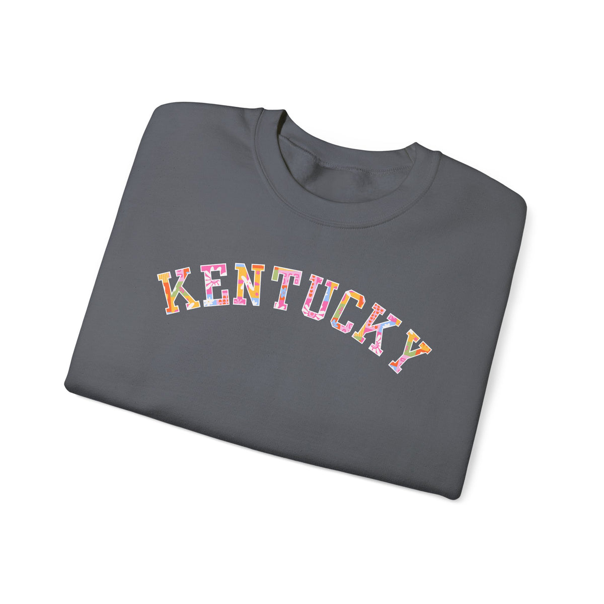 Kentucky Floral Patchwork Crewneck