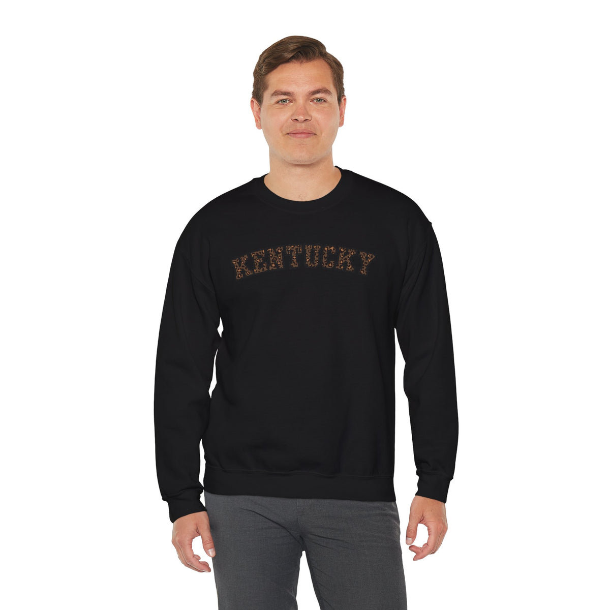 Kentucky Dark Leopard Crewneck Sweatshirt