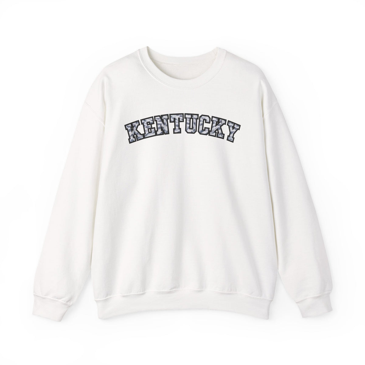 Kentucky Grey Modern Camo Crewneck Sweatshirt