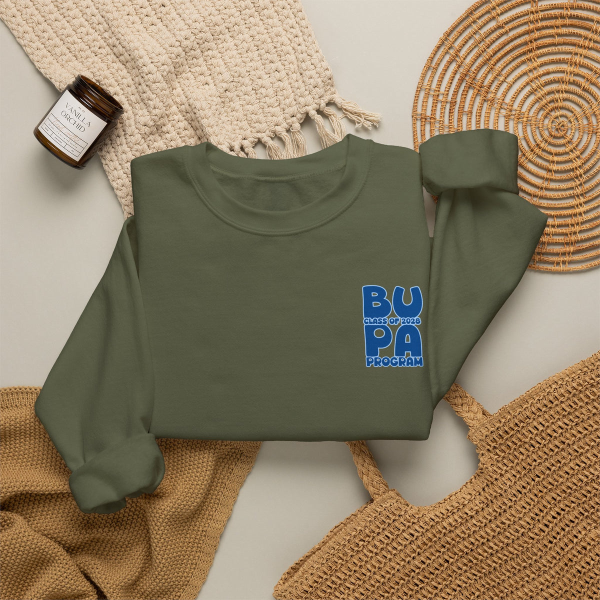 Brescia PA Program Blue Ombre Graphic Crewneck Sweatshirt