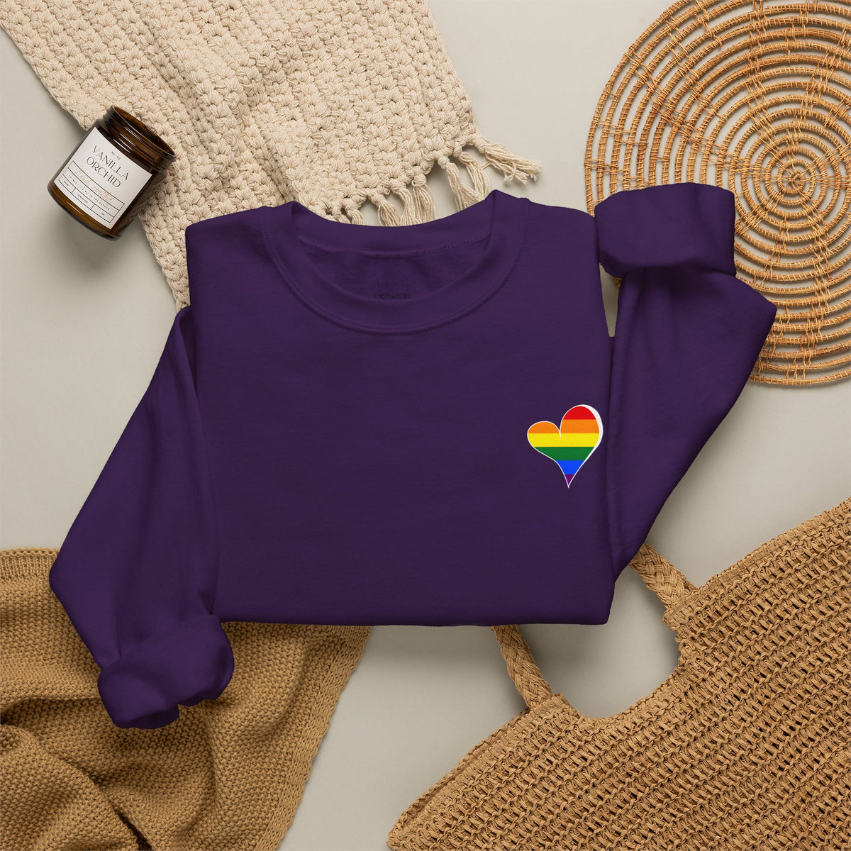 Kentucky Rainbow Stacked Font Crewneck Sweatshirt