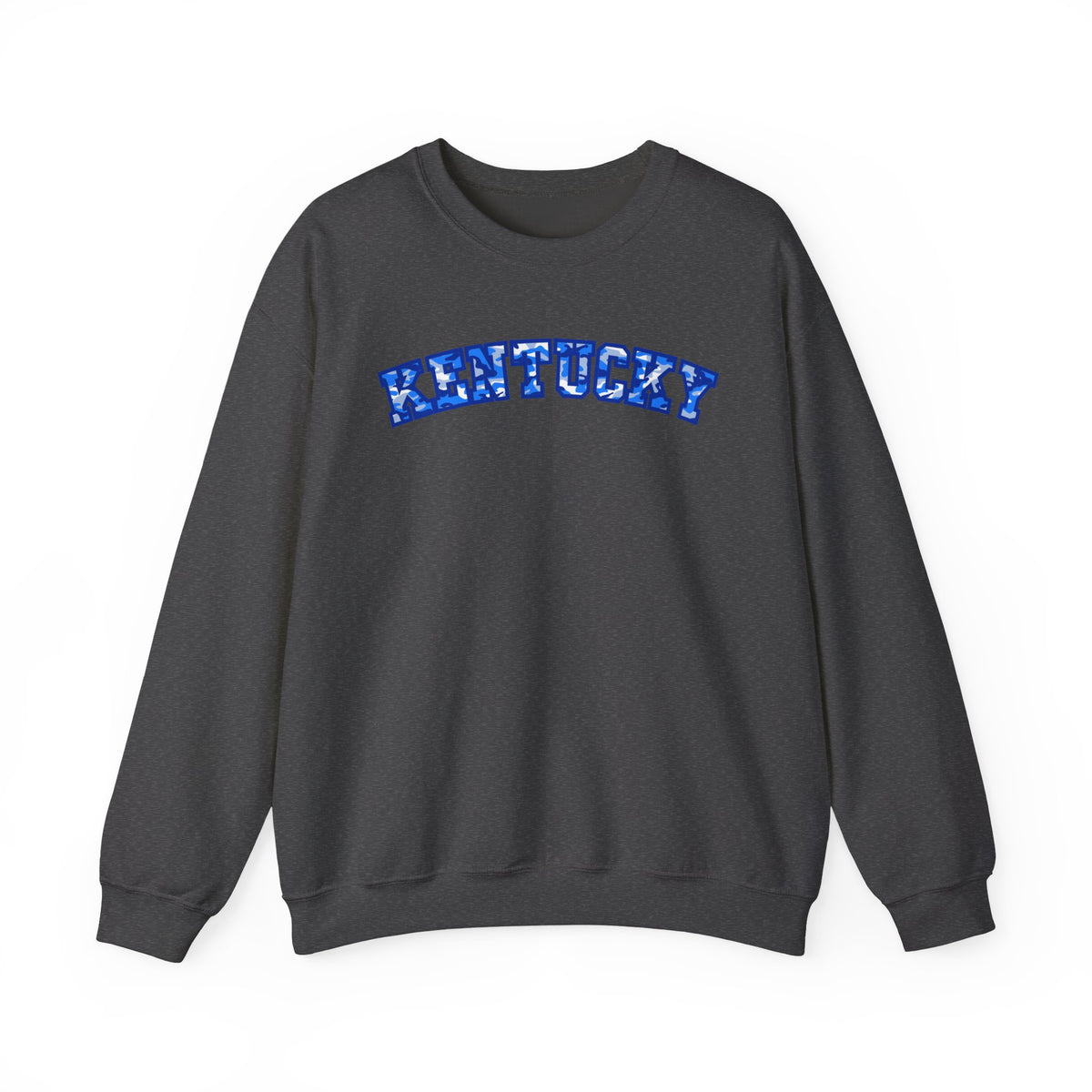 Kentucky Bright Blue Camo Crewneck Sweatshirt