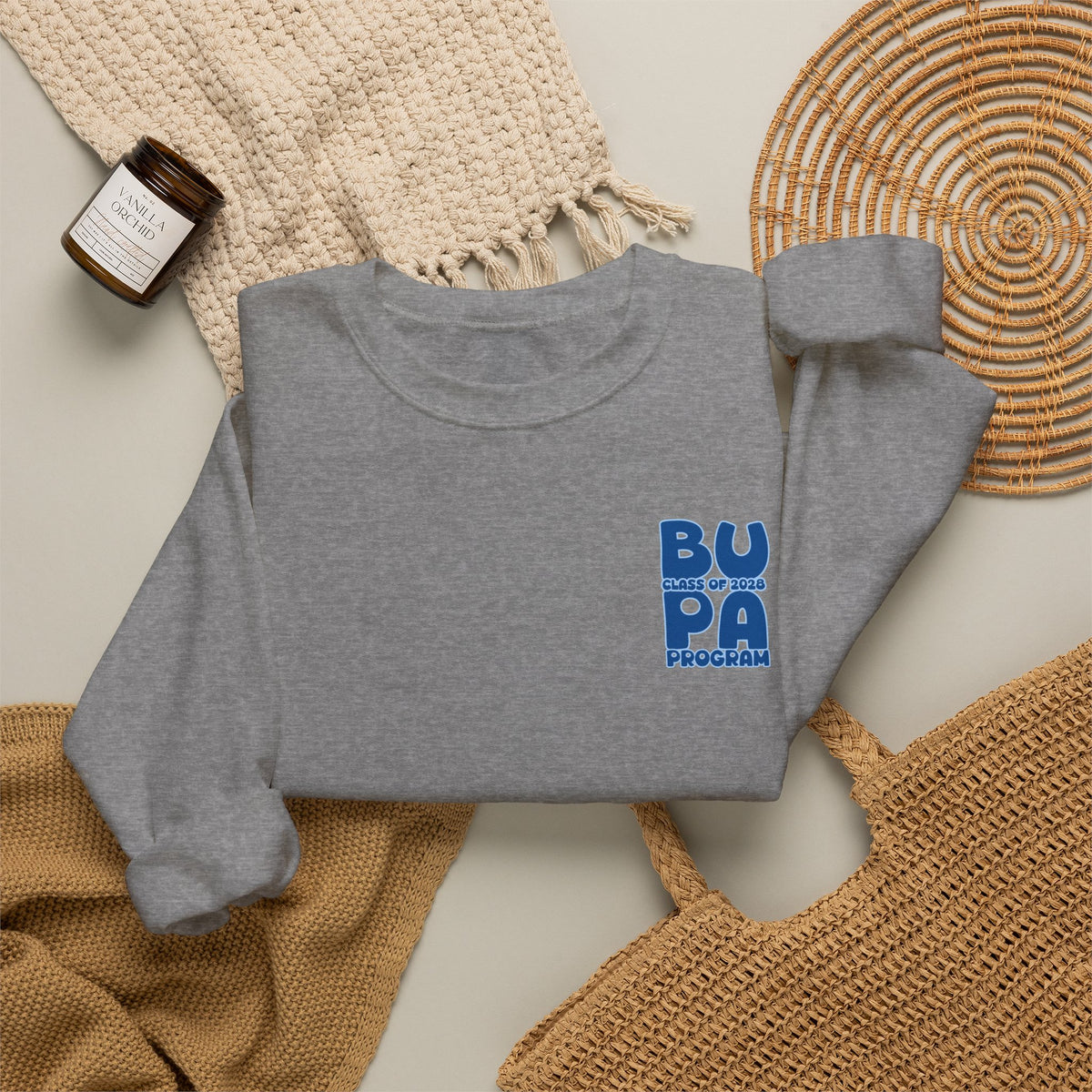 Brescia PA Program Blue Ombre Graphic Crewneck Sweatshirt