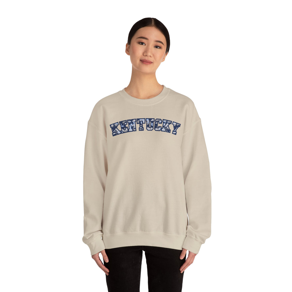 Kentucky Blue Grey Camo Sweatshirt