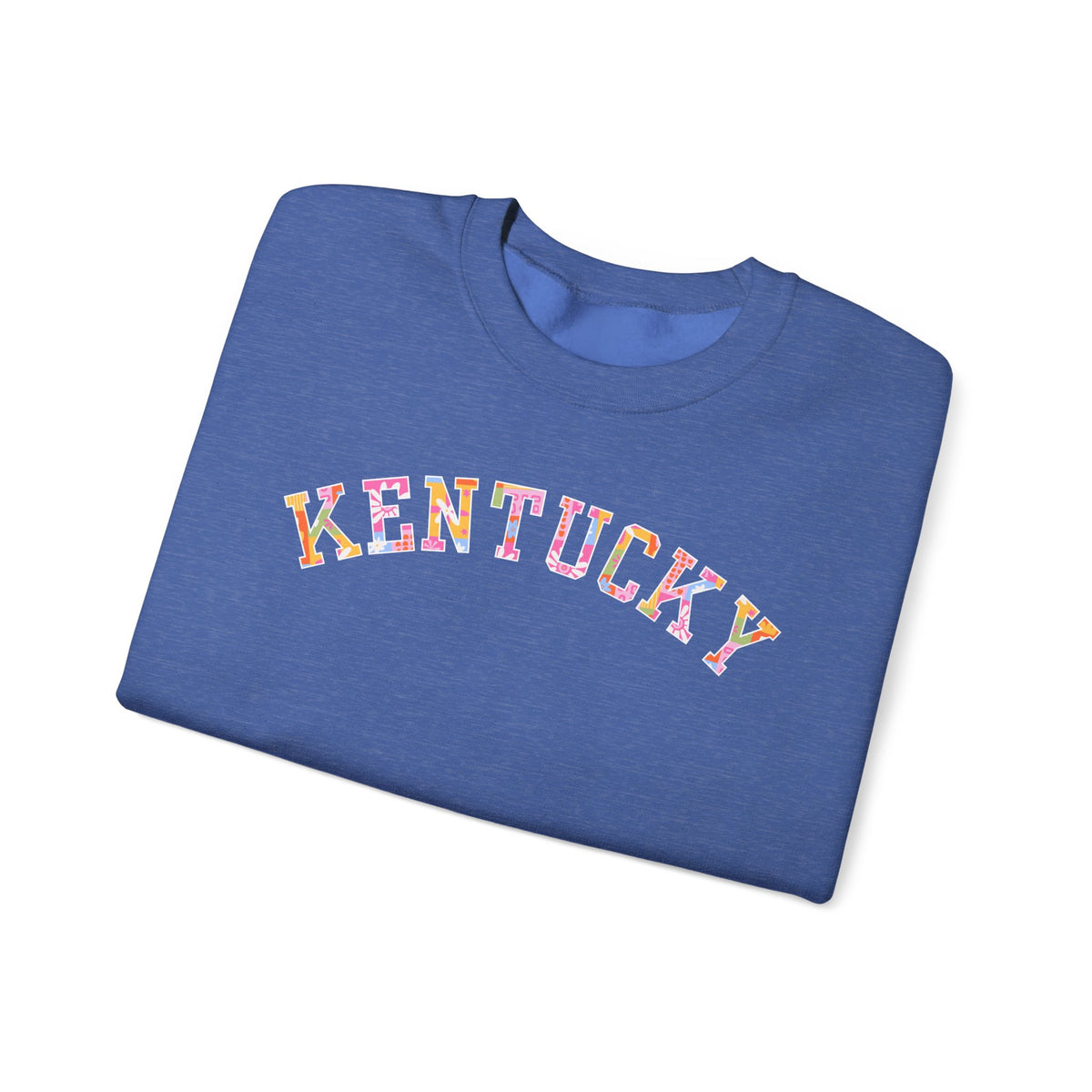 Kentucky Floral Patchwork Crewneck