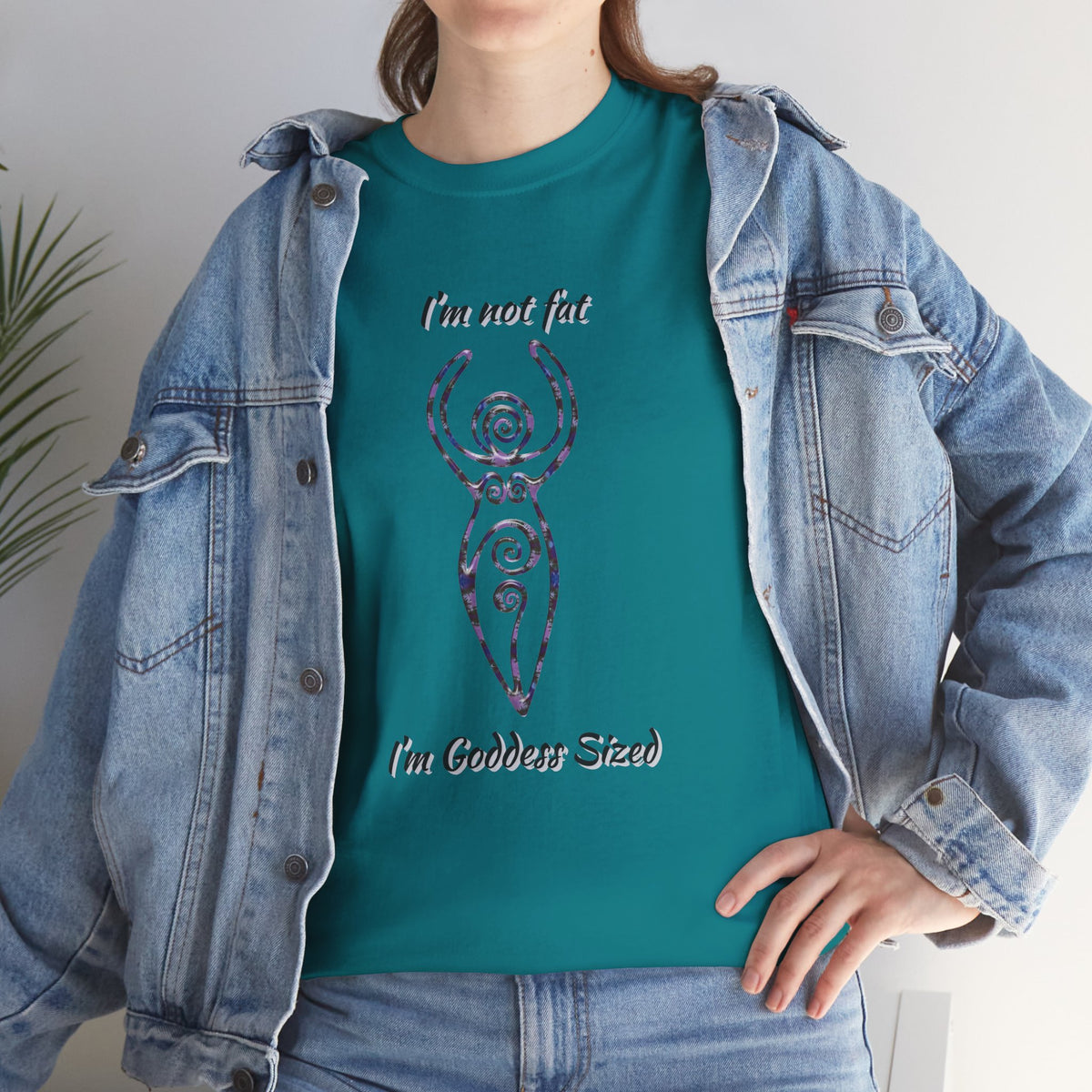 Goddess Sized Tee — "I'm not fat, I'm Goddess Sized" Empowerment T‑Shirt | Andi B. Designs