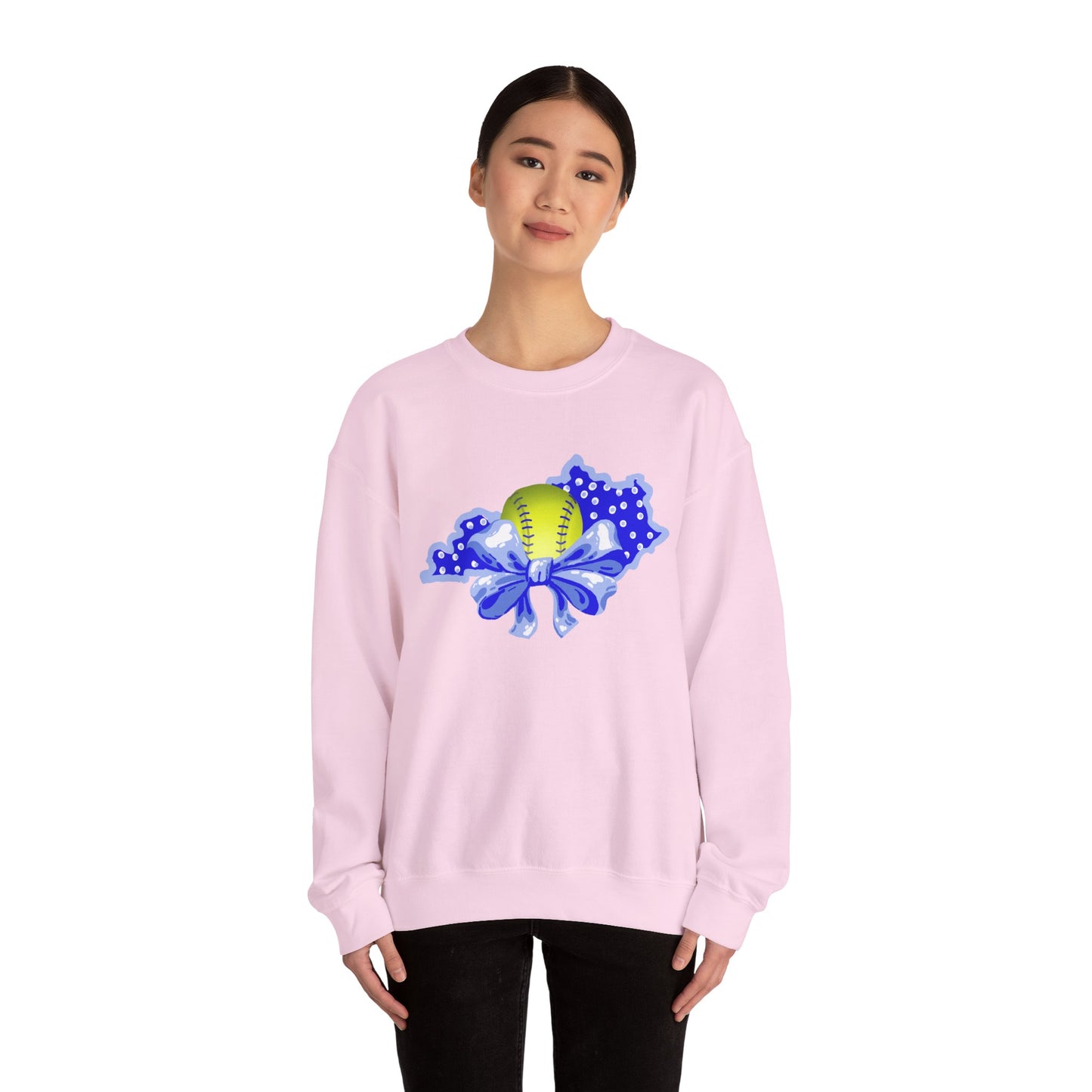 Softball and Bows Kentucky Crewneck