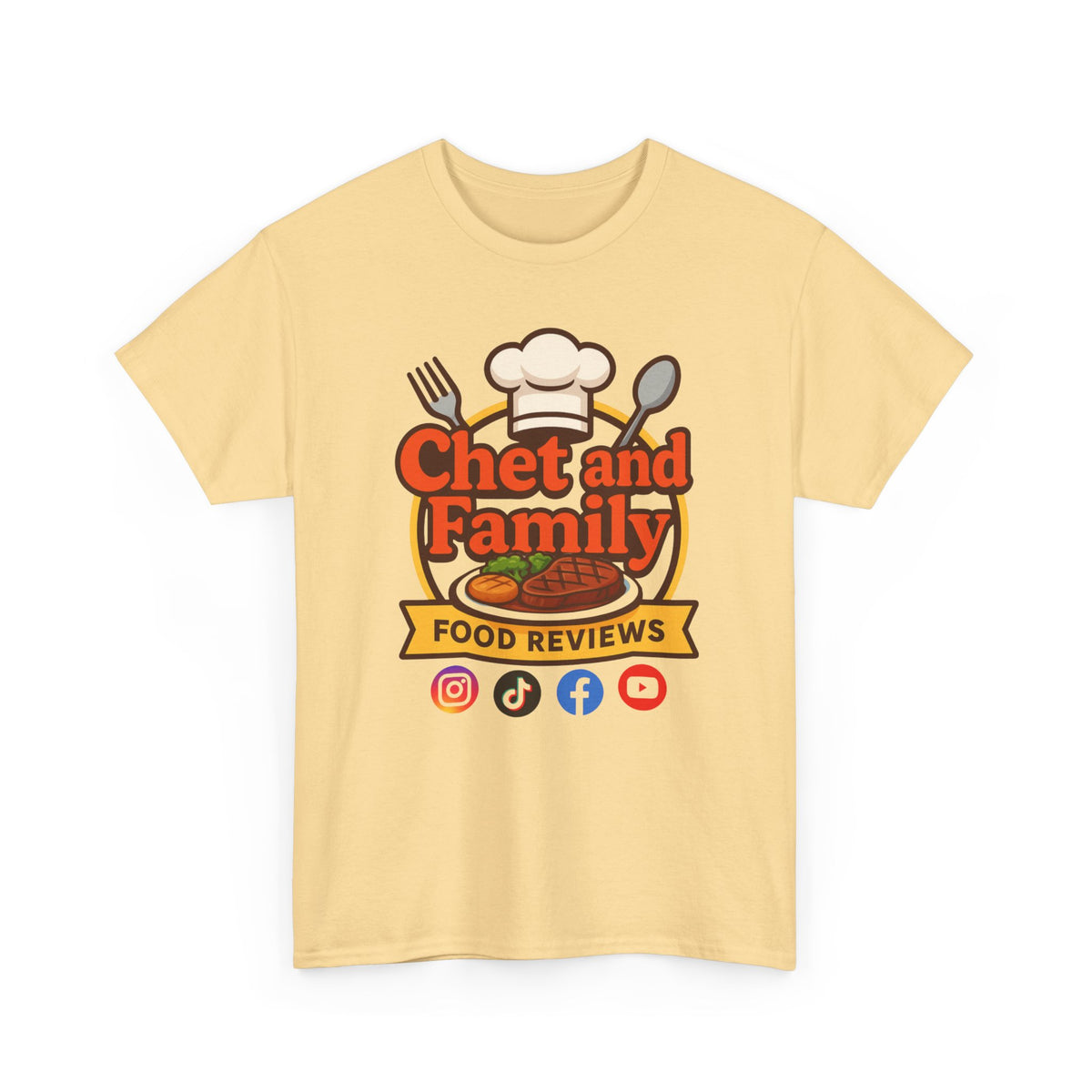 Chet and Family Food Review Tee