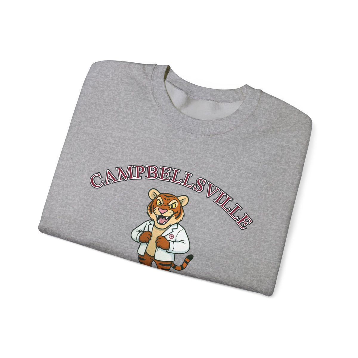 Campbellsville University Chiropractic Crewneck Sweatshirt — Retro Mascot Pullover